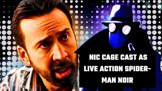 BREAKING: NIC CAGE CAST AS SPIDER-MAN IN “NOIR”. #spiderman #intothespiderverse #marvel #noir