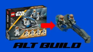 (Instructions) 1X LEGO STAR WARS 332nd Battle Pack Alt Build, BARC Speeder With Side Car
