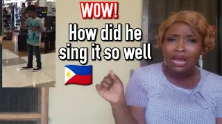 Kid In Philippines Shopping Mall Sings Beyonce's - Listen REACTION!! (One of the TNT Boys)