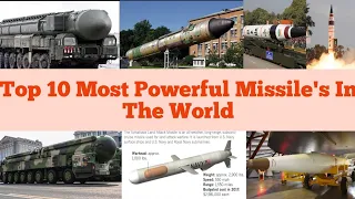 Top 10 most powerful and advanced missiles in the world//latest update 2023