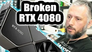 Notorious RTX 4080 Graphics card Repair - Connectors are breaking like biscuits.