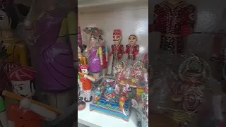 wooden miniature golu sets/vijayas handicrafts angadi trichy/wooden golu dolls