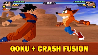 Goku and Crash Bandicoot Fusion | Crashku | DBZ Tenkaichi 3 (MOD)