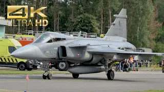 (4K) Saab JAS-39C Gripen Czech Air Force 9240 departure at Kleine Brogel Air Base EBBL