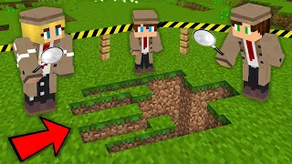 MOJA RODZINA ZOSTAŁA DETEKTYWAMI, ABY ZNALEŹĆ ZAGINANEGO GOLEMA w Minecraft! TAJNE JAMY GOLEMÓW!