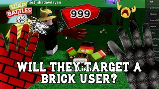 Will they kill a Brick User at 999 Bricks? PT 2 | Roblox Slap Battles