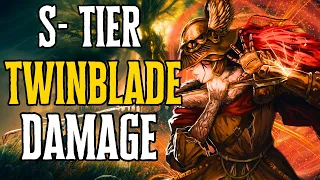 New Elden Ring MOST BROKEN Twinblade Build INSANE DAMAGE (1.10)