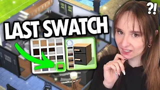 I build a house using only the LAST SWATCH in The Sims 4