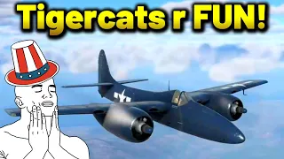 The F7F Tigercat Hits Differently in War Thunder! Stock F7F!