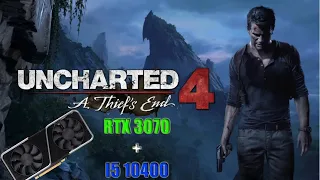 Uncharted 4 | RTX 3070 + I5 10400 | ULTRA DLSS CALIDAD 1080 - 1440P - 4K