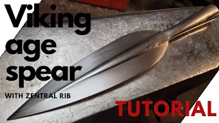 How to make a Viking Age Spearhead with a central rib I Early medieval Spearhead Tutorial