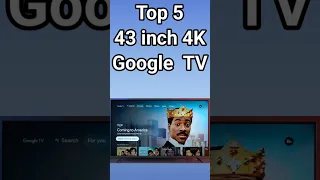 Top 5 Best 43 inch 4K Google TV #shorts #googletv #43inch4kTV