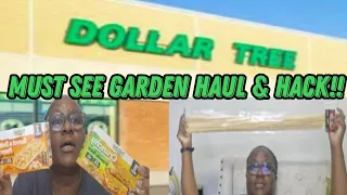 Unbelievable Dollar Tree Garden Haul With Must-see Garden Hack!