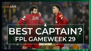 FPL GW29 | BEST CAPTAIN PICKS | Arsenal & Man City top the poll | Fantasy Premier League Tips 19/20