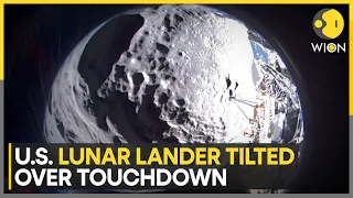 Moon lander Odysseus tipped sideways on lunar surface but 'alive and well' | WION