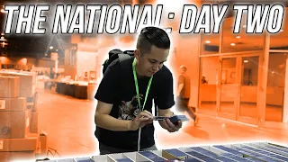 SETTING UP AT THE BIGGEST CARD SHOW IN THE WORLD | National Vlog Series Day 2