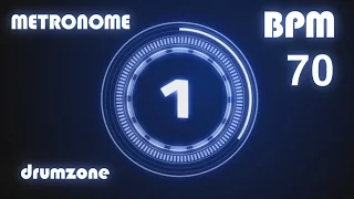[드럼존] 메트로놈 70 BPM - Metronome - Click & Voice ( 1 hour )