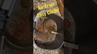 Easy way to clean your air fryer #shorts #cooking #cleaning