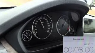 BMW X5 3.0d (F15) разгон 0-100 км/ч / NEW BMW X5 3.0d (F15) speed up 0 to 100 km/h