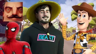 Hello Neighbor - My New Neighbor Woody Optimus Prime Spider-Man MrBeast Gameplay Walkthrough