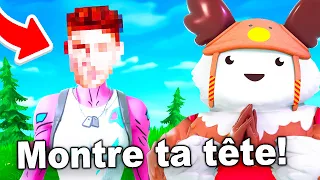 Je dis OUI à TOUT à l’ENFANT le plus MIGNON de Fortnite pendant 24H ! 😭 (je montre ma tête)