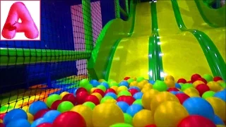 VLOG Детская комната Горки Батут Бассейн с шариками Клоун Indoor Playroom Slides Clown