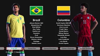 Brazil VS Colombia | COPA AMERICA 2024 Efootball | FIFA | FC24 | PES | of Gameplay