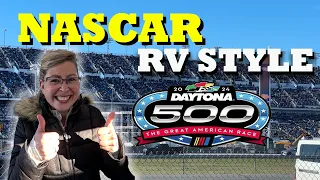 2024 Daytona 500 - RVing in Center Field | Vintage Airstream Tour | RV Life
