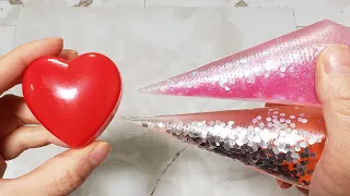 Making Slime with Piping Bags and Makeup Eyeshadow - Satisfying Slime Videos #73