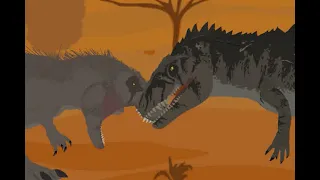 giganotosaurus vs tyrannosaurus Rex prologue jurassic world dominion dc2