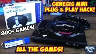 Sega Genesis Mini Hack! Almost Plug & Play USB Drive! True Blue Mini Ultradrive Review!