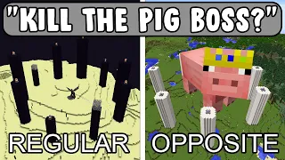 Minecraft but EVERYTHING IS OPPOSITE...