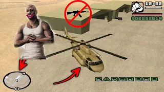 STEALING MILITRY HELICOPTER FROM AREA 69 WITHOUT WEAPON IN GTA SA ANDREAS