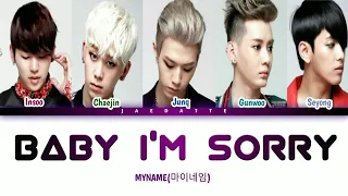 MYNAME(마이네임) Baby I'm sorry(베이비 아임 소리)(Color Coded Lyrics)