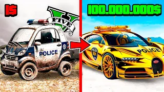 COCHES de POLICIA de 1$ vs 1.000.000$ en GTA 5!