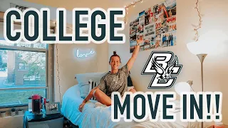 BOSTON COLLEGE MOVE IN | ROOM TOUR FOR ON CAMPUS HOUSING