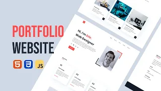 Build a Responsive Personal Portfolio Website Using HTML, CSS & Javascript