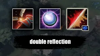 Double Reflection with 6000HP Naga Siren [Dispersion + Retaliate] Dota 2 Ability draft