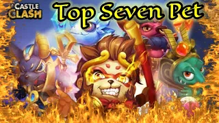 Top 7 Pets Of Castle Clash | You Need To Must Know | #castleclash #cbcevent