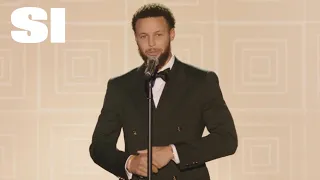 Stephen Curry Accepts the 2022 SI Sportsperson of the Year Award