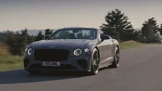 New 2022 Bentley Continental GT S & GTC S - footage