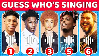 Guess Rapper - Who is Singing🎙🎵 | Most Popular Rap Songs | Hard Quiz 99.9% Will Fail| Rap Quiz 2023