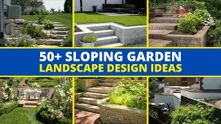 50+ Inspiring Sloping Garden Design Ideas for Front Yard & Backyard 👍