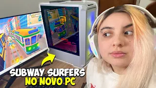 JOGUEI NO COIN do SUBWAY SURFERS no MEU NOVO PC GAMER PELA PRIMEIRA VEZ!! MUITO MELHOR KKKK