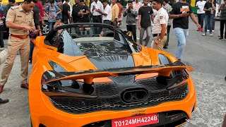 😮McLaren 750s Spider public reaction.Crazy exhaust sound . every gone mad