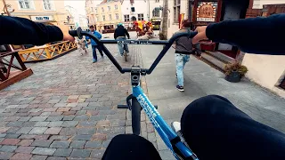 Riding BMX in Tallinn, Estonia (POV)