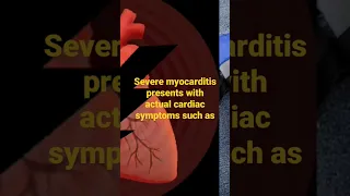 Symptoms of Myocarditis #myocardialinfarction #heartarrhythmia #arrhythmia #shorts