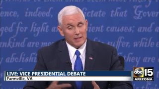 2016 VP debate - Tim Kaine vs Mike Pence - 'Trump Is Not Polished Politician Like You/Clinton'