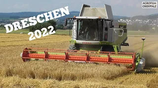 Startschuss Dreschen 2022 - Claas Lexion 740 - Landwirtschaftl. Lohnbetrieb Zollner