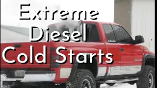 New Extreme Diesel Cold Starts compilation 35